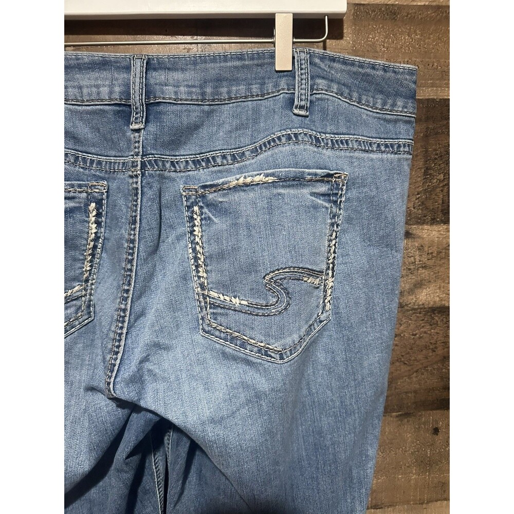 Silver Jeans Womens Plus Size 22 22W 33L Suki Slim Boot Jean